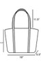 Fame Large Studded Trim Tote Bag