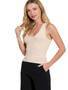 Zenana Ribbed Seamless Crop Tank