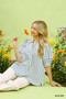Umgee Striped Puff Sleeve Blouse