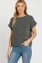 Zenana Raised Rib Cap Sleeve Top