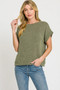 Zenana Raised Rib Cap Sleeve Top