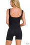 Zenana Ribbed Seamless Body-contouring Fit Romper