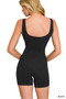 Zenana Ribbed Seamless Body-contouring Fit Romper