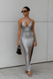 One Shoulder Slit Maxi Dress