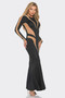 Mesh Cut Out Detail Maxi Dress​​