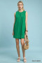Umgee Linen Sleeveless Swing Dress