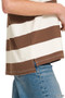 Zenana Striped Collared Polo Top