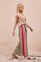 BiBi Leopard Print Pants with Side Contrast and Tucking Welt Pocke