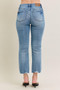Judy Blue Mr Vintage Wash Destroy Hem Kick Flare Jeans