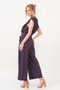 And The Why Laced Surplice Tie Waist Jumpsuit