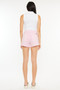 Kancan Raw Hem High Waist Denim Shorts