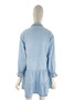 Denim Dress European Fit Single Breasted Turndown Collar Women'S Mid Long Sleeve Casual Dress