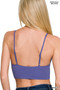 Zenana Ribbed Seamless Padded Bra Top