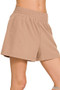Zenana Soft Woven Lined Shorts With Pocket