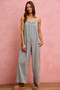 SO ME Wide Leg Lightweight Denim Overalls