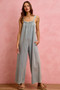 SO ME Wide Leg Lightweight Denim Overalls