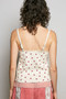 POL Star Printed Lightweight Ribbed Knit Cami