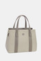 David Jones Canvas Handbag with Leather Trim