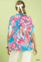 Umgee Abstract Print Oversized Top