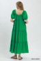 Umgee Textured Tiered Midi Dress