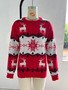 Christmas parent-child Christmas jacquard sweater