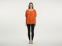 Unique Spectrum Solid Short Sleeve Blouse​