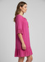 Mlle Gabrielle Solid Elbow Sleeve Dress​