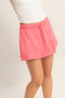 Wrap Front Elastic Waist Skort​​