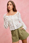 SO ME Paper Bag Patch Pocket Drawstring Twill Shorts