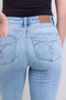 Judy Blue Mid Rise Thermal Bootcut Jeans