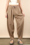 VERY J Solid Barrel Comfy Woven Pants