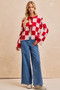 BiBi Wavy Side Edge Detail Lined Wide Leg Jeans