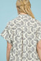 Umgee Printed Button Front Shirt Dress