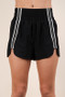 VERY J Striped Trim Detail Activewear Shorts