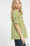 Umgee Textured Puff Sleeve Top