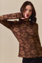 SO ME Stretched Jacquard Casual Tops with Thumb Opening