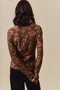 SO ME Stretched Jacquard Casual Tops with Thumb Opening