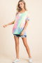 BiBi Tie Dye French Terry Print Top