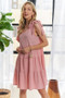 ADORA V-Neck Tie Shoulder Dress