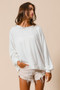 BiBi Loop Terry Pull Over With Cut Edge Band