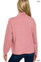 Zenana Scuba Half Zip Pullover and Jogger Set