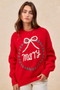 BiBi Christmas Wreath Merry Letter Knit Top