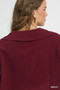 Umgee Linen Long Sleeves Elastic Hem Blouse