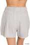 Zenana Fleece Long Sleeve Sweatshirts & Shorts Set