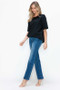 bytos Full Size Cat's Whiskers High Rise Straight Jeans