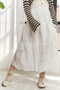 ADORA Elastic Waistband Tiered Midi Skirt