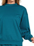 Zenana Scuba Long Sleeve Sweatshirt and Shorts Set