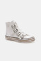 Beast Fashion Multi-Buckle Straps Studded Platform Sneakers
