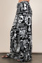 VERY J Printed Casual Wide Leg Resort Pants