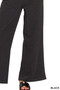 Zenana Cotton Slub Wide Leg Pants